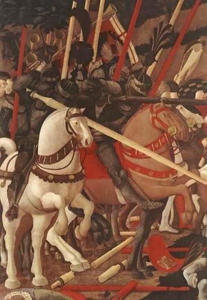 Paolo Uccello - Bernardino della Ciarda Thrown Off His Horse (detail-1) 1450s