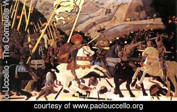 Paolo Uccello - Niccolo da Tolentino Leads the Florentine Troops 1450s