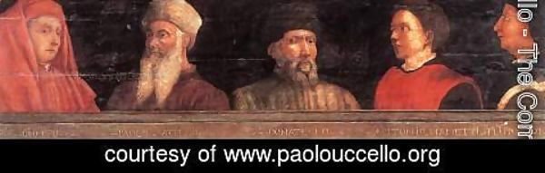 Paolo Uccello - Portraits of Giotto, Uccello, Donatello, Manetti and Bruno