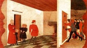 Paolo Uccello - Miracle of the Desecrated Host (Scene 2) 1465-69