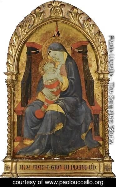 The Madonna And Child Enthroned