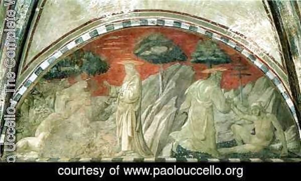 Paolo Uccello - Stories of Genesis Creation of the Animals and Creation of Adam