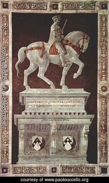 Paolo Uccello - Painted statue of Giovanni Acuto (John Hawkwood)
