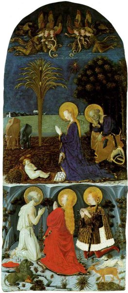Adoration of the Child with Saint Jerome, Saint Mary Magdalene and Saint Eustache