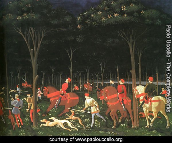 The Hunt in the Forest (right half) 1460s