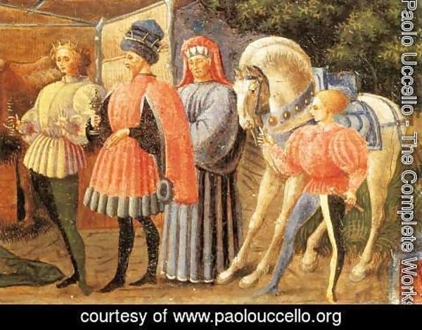 Paolo Uccello - Adoration Of The Magi  (Quarate Predella Detail)