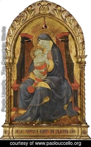Paolo Uccello - The Madonna And Child Enthroned