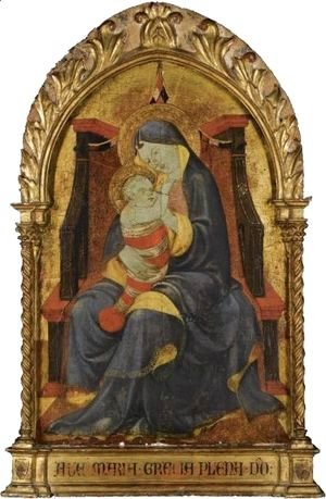 The Madonna And Child Enthroned